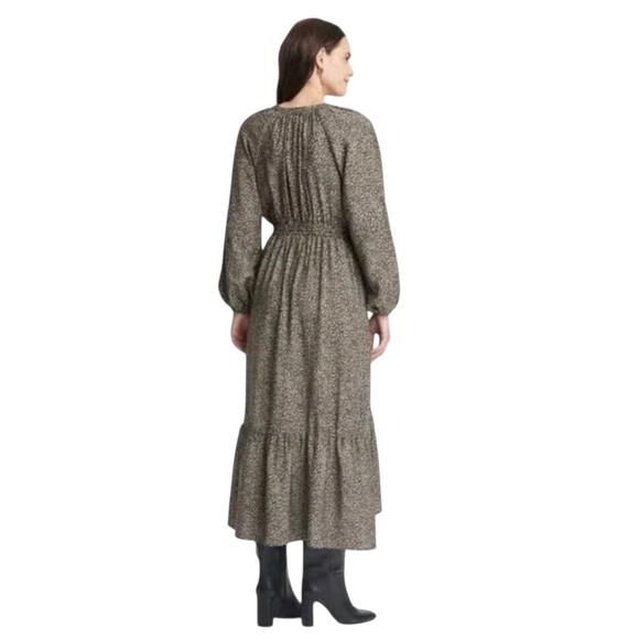 A New Day Ballon Sleeve Leopard Print Maxi Dress Size Small - Picture 3 of 6